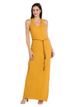 Formal Dresses Beaded Long Formal Petite Maxi Dress Ochre