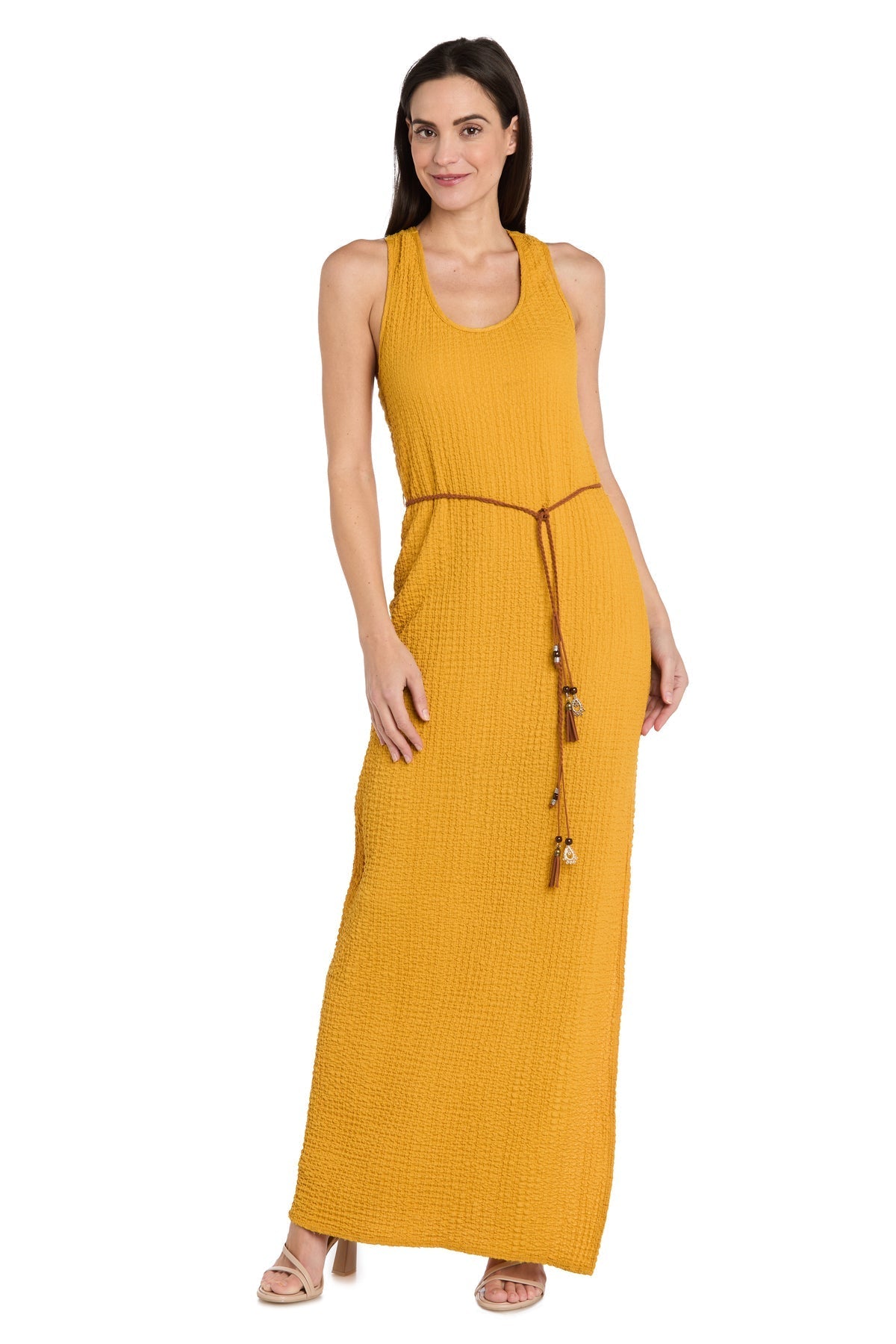 Formal Dresses Beaded Long Formal Petite Maxi Dress Ochre