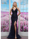 Prom Dresses Formal Fitted Evening Long Dress Navy