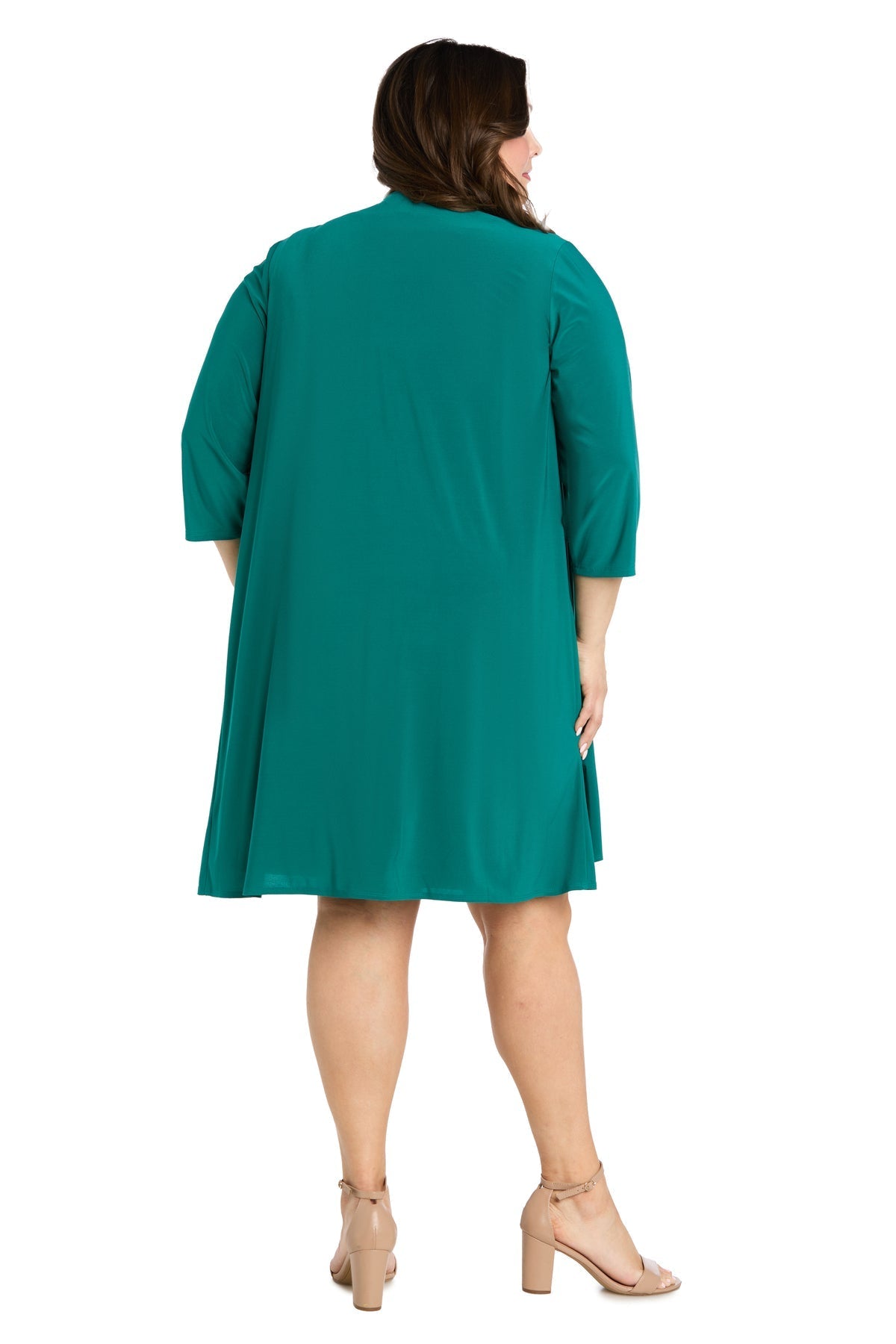 Plus Size Dresses Plus Size Short Printed Cocktail Dress Green