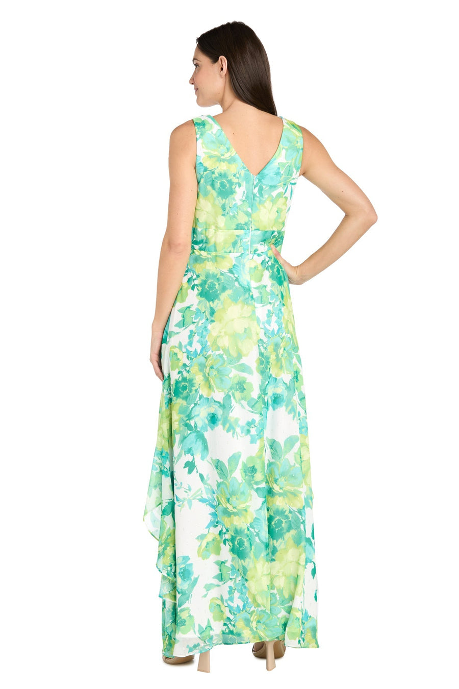 Formal Dresses Long Formal Petite Printed Maxi Dress Jade/Multi