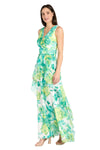 Formal Dresses Long Formal Petite Printed Maxi Dress Jade/Multi