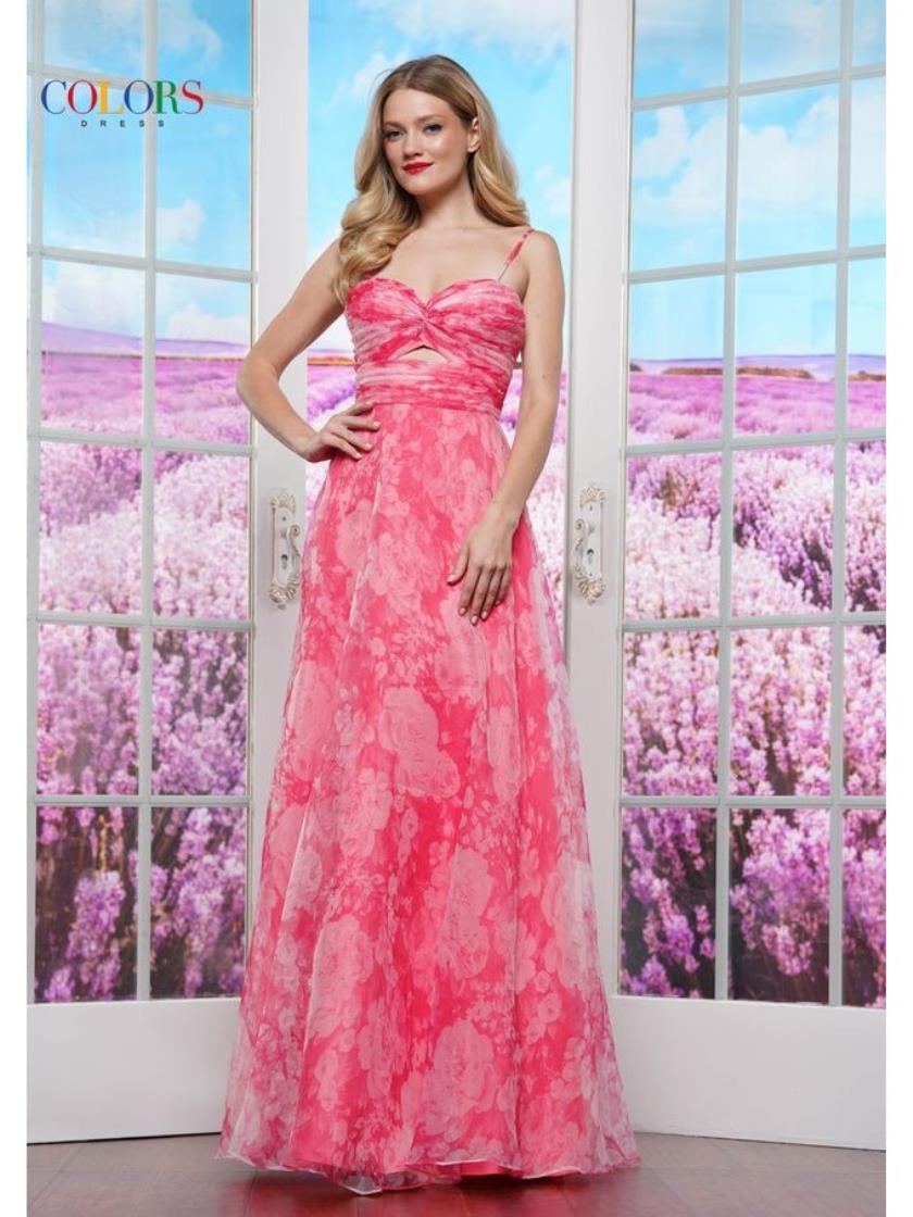 Prom Dresses Long Sweetheart Print Formal Prom Dress Watermelon