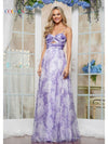 Prom Dresses Long Sweetheart Print Formal Prom Dress Lavender