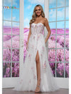 Prom Dresses Formal Long Floral Prom Dress Off White