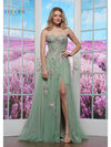 Prom Dresses Formal Long Floral Prom Dress Sage