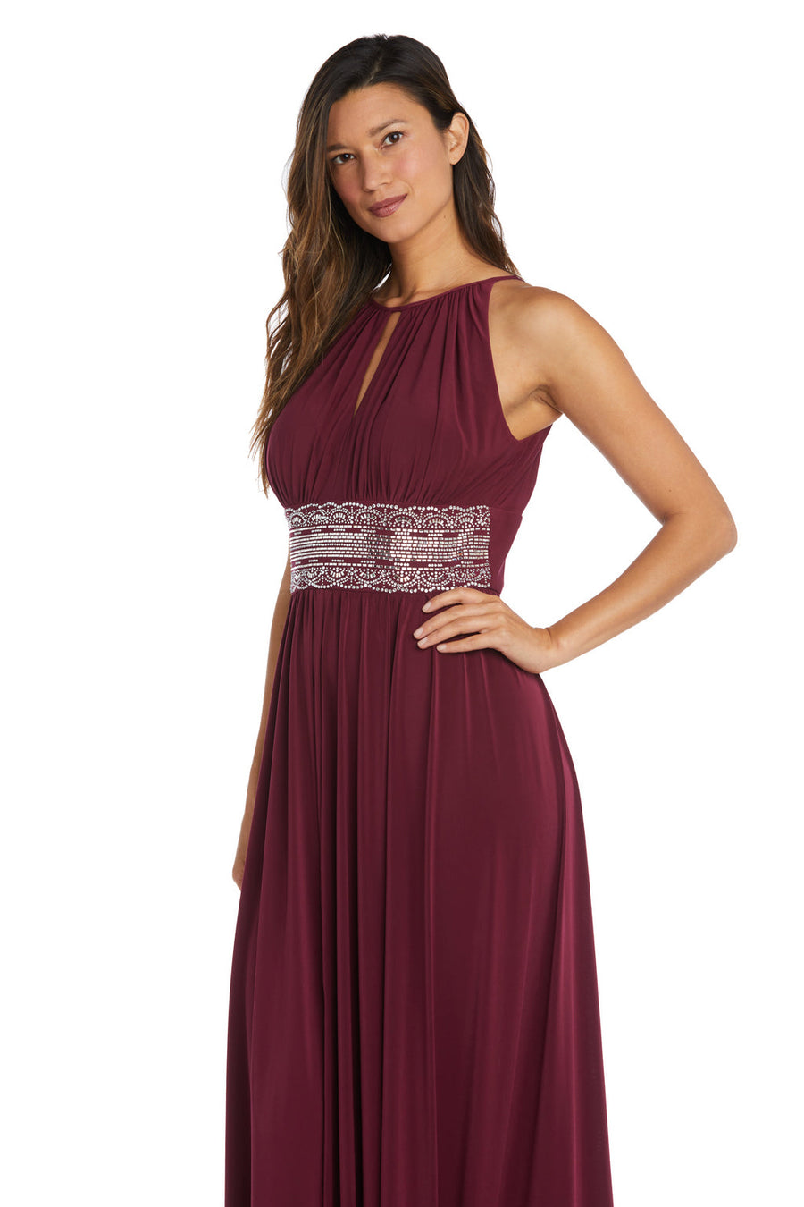 Formal Dresses Long Formal Halter Evening Dress Merlot