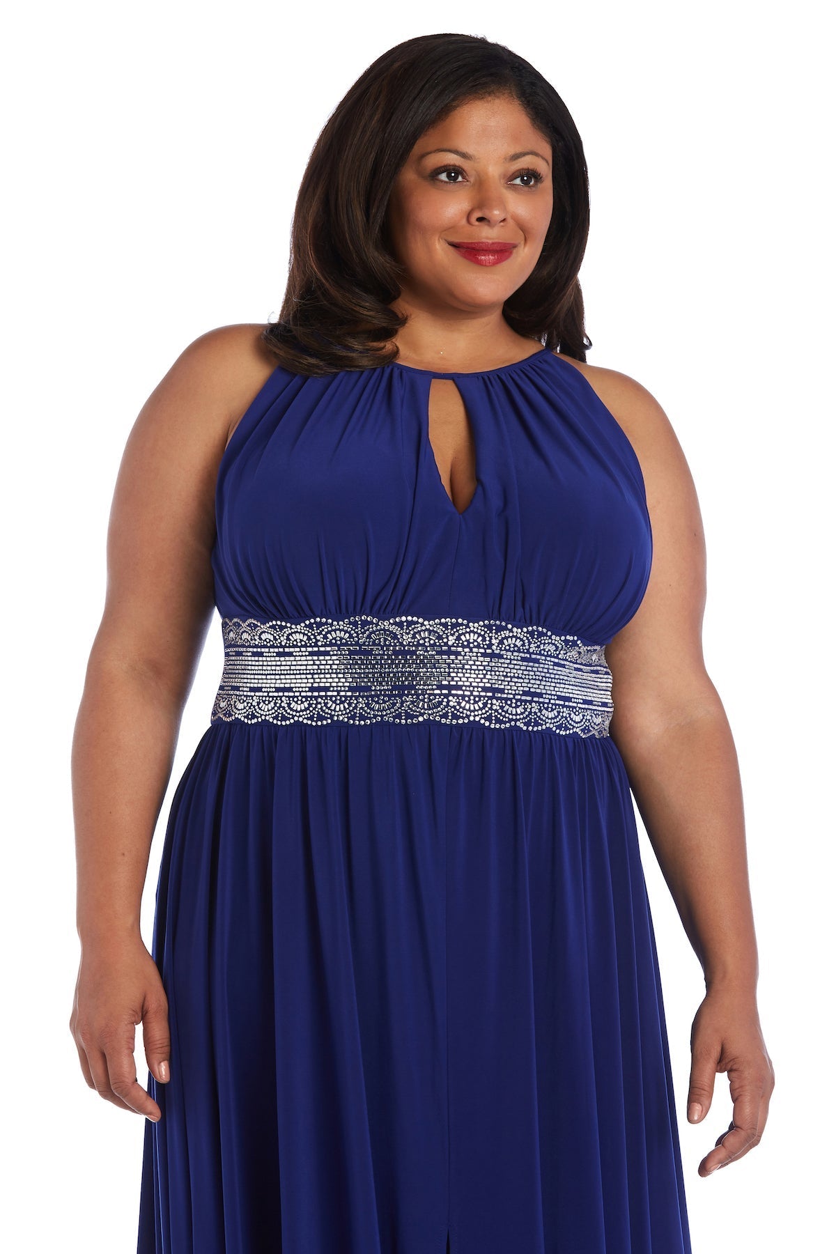 Plus Size Dresses Long Plus Size Formal Evening Dress Electric Blue