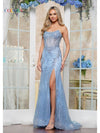 Prom Dresses Fitted Formal Long Slit Prom Dress Peri