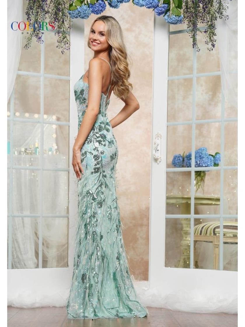 Prom Dresses Fitted Long formal Sequin Prom Dress Sage