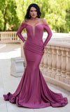 Formal Dresses Long Formal Pleated Evening Dress Mauve