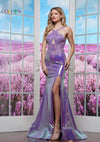 Prom Dresses Long Fitted Formal Sequin Prom Dress Lavender