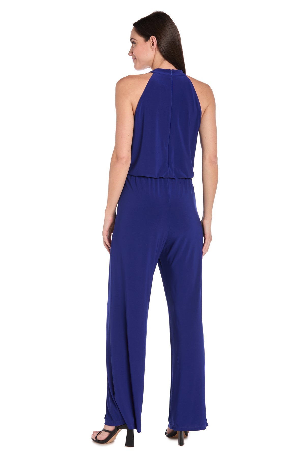 Jumpsuit Long Formal Belt Jumpsuit Electric Blue