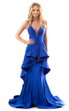Prom Dresses Long Prom A Line Detail Formal Layered Dress Royal
