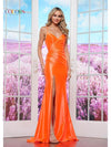 Prom Dresses Formal Long Slit Prom Dress Orange