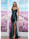 Prom Dresses Fitted Long Formal Flare Prom Dress Teal