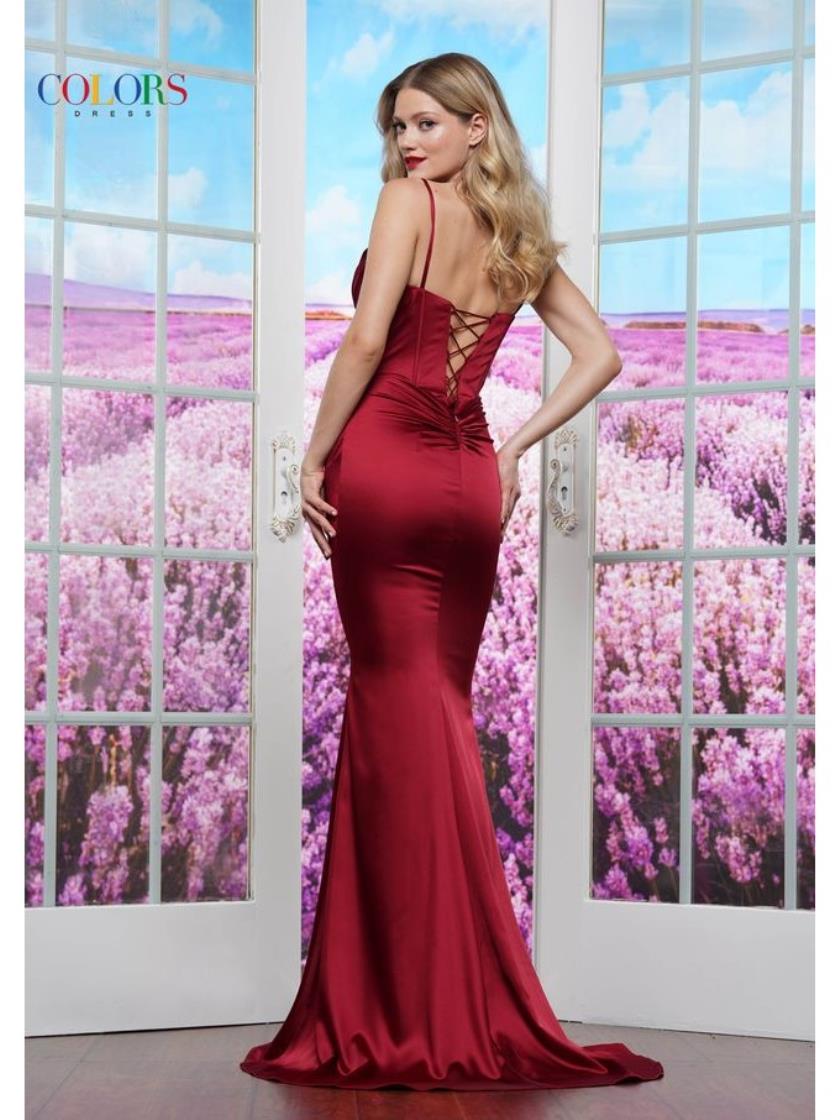 Prom Dresses Long Formal Fitted Evening Prom Dress Wine