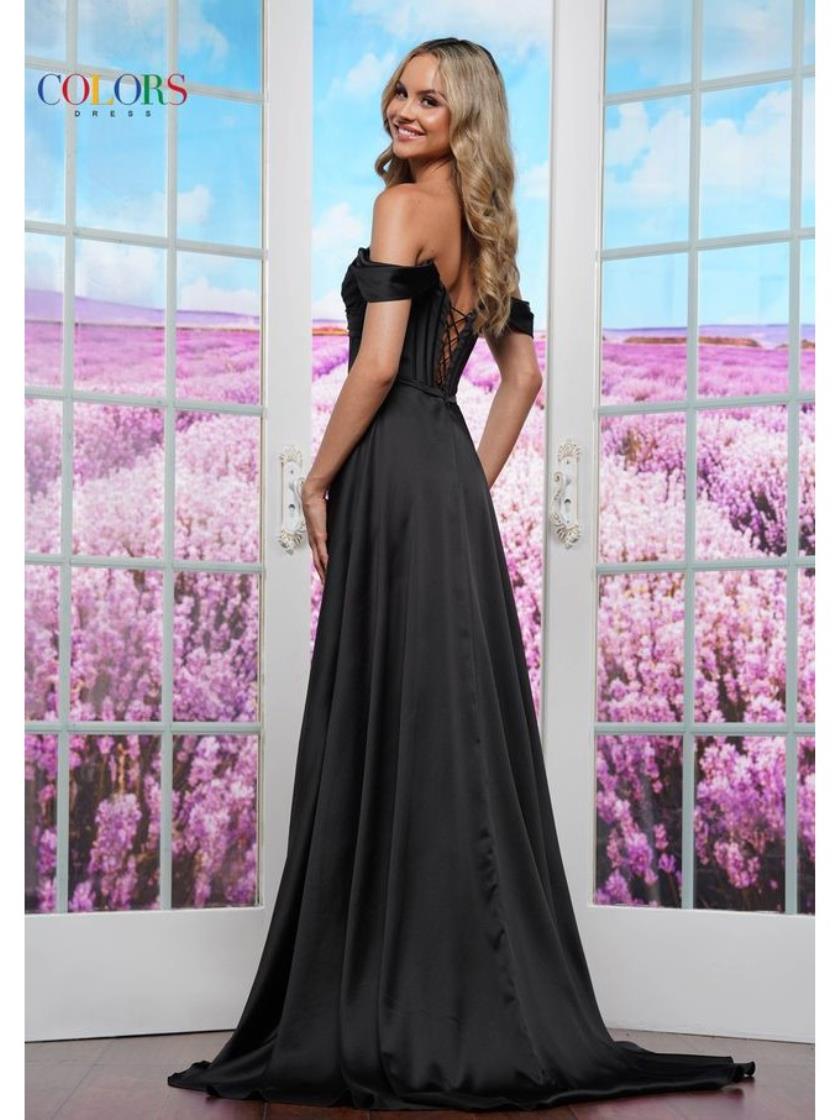 Prom Dresses Long Formal Slit Prom Dress Black
