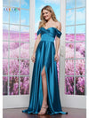 Prom Dresses Long Formal Slit Prom Dress Teal