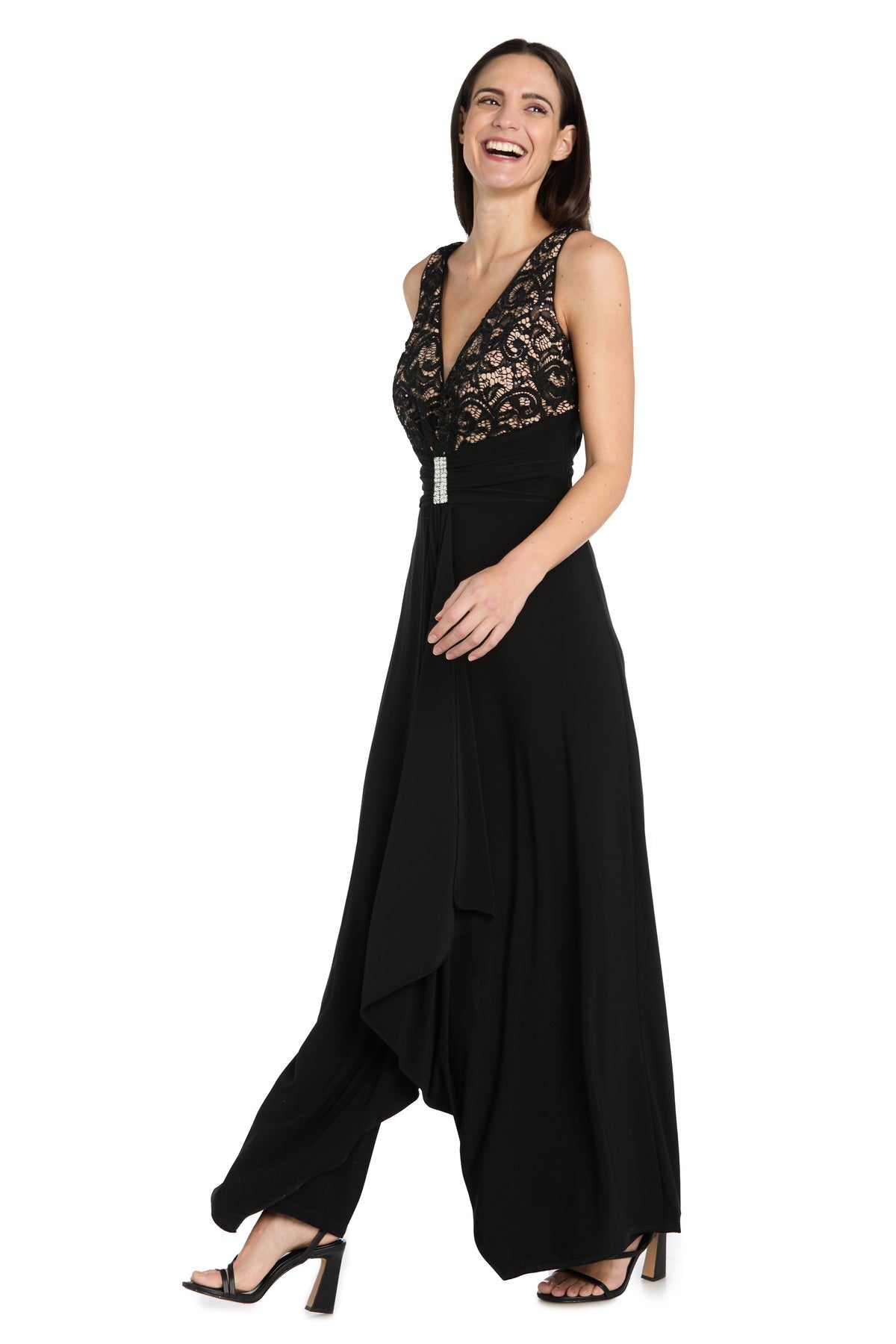 Jumpsuit Long Formal Lace Jumpsuit Black