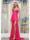 Prom Dresses Formal Slit Long Prom Dress Lipstick