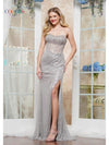 Prom Dresses Long Formal Beaded Sequin Prom Dress Silver