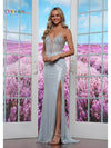 Prom Dresses Long Formal Fitted Evening Prom Dress Light Blue