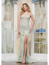 Prom Dresses Long Formal Fitted Corset Prom Dress Sage