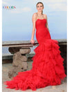 Prom Dresses  Long Fitted Formal Long Dress Red