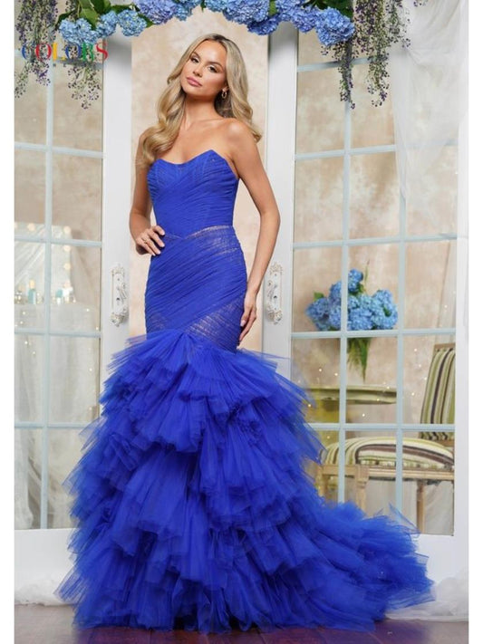 Prom Dresses  Long Fitted Formal Long Dress Royal