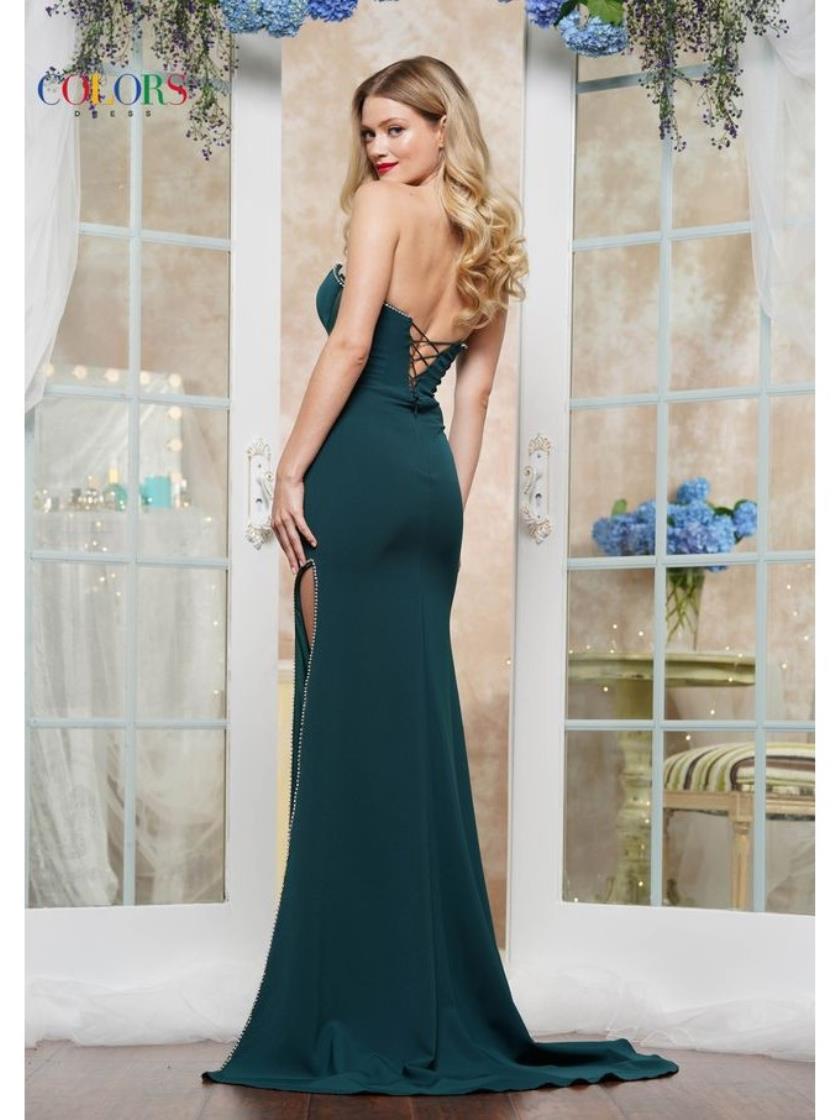 Prom Dresses Long Formal Fitted Prom Dress Deep Green