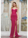Prom Dresses Long Formal Fitted Corset Prom Dress Magenta