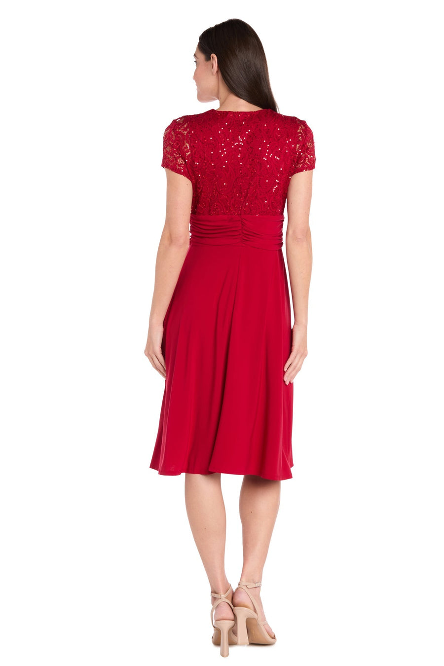 Cocktail Dresses Short Mother of the Bride Lace Cocktail Dress Red