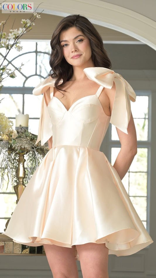 Cocktail Dresses Homecoming Short Pleated Cocktail Dress Champagne