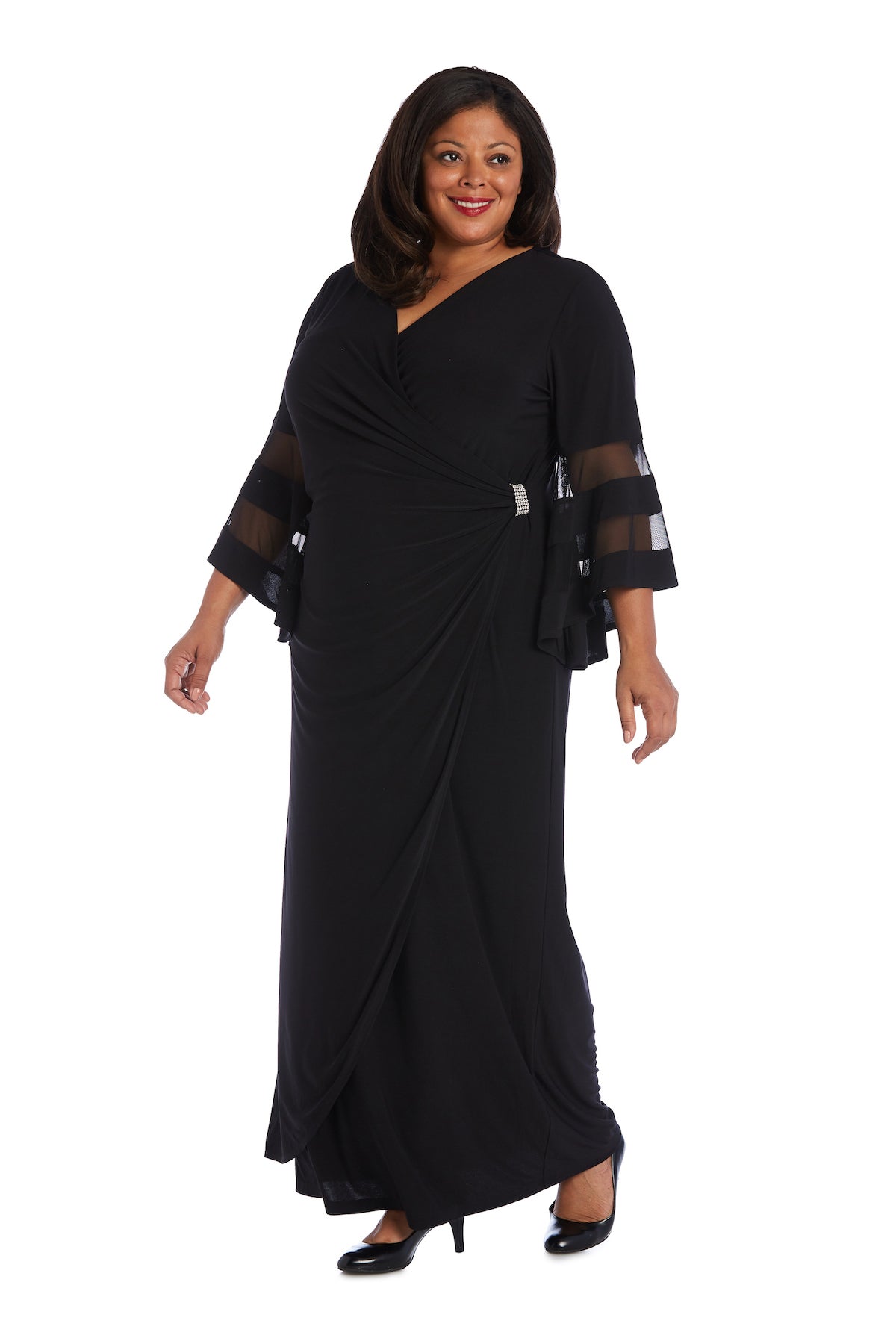 Plus Size Dresses Long Formal Plus Size Evening Dress Black