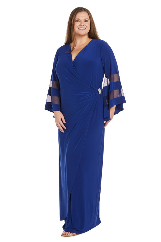 Plus Size Dresses Long Formal Plus Size Evening Dress Electric Blue
