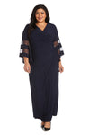 Plus Size Dresses Long Formal Plus Size Evening Dress Navy