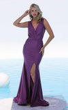 Prom Dresses Long Formal Slit Fitted Prom Evening Dress Orchid