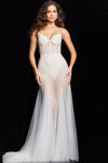 Prom Dresses Long Mermaid Formal Prom Dress Off White