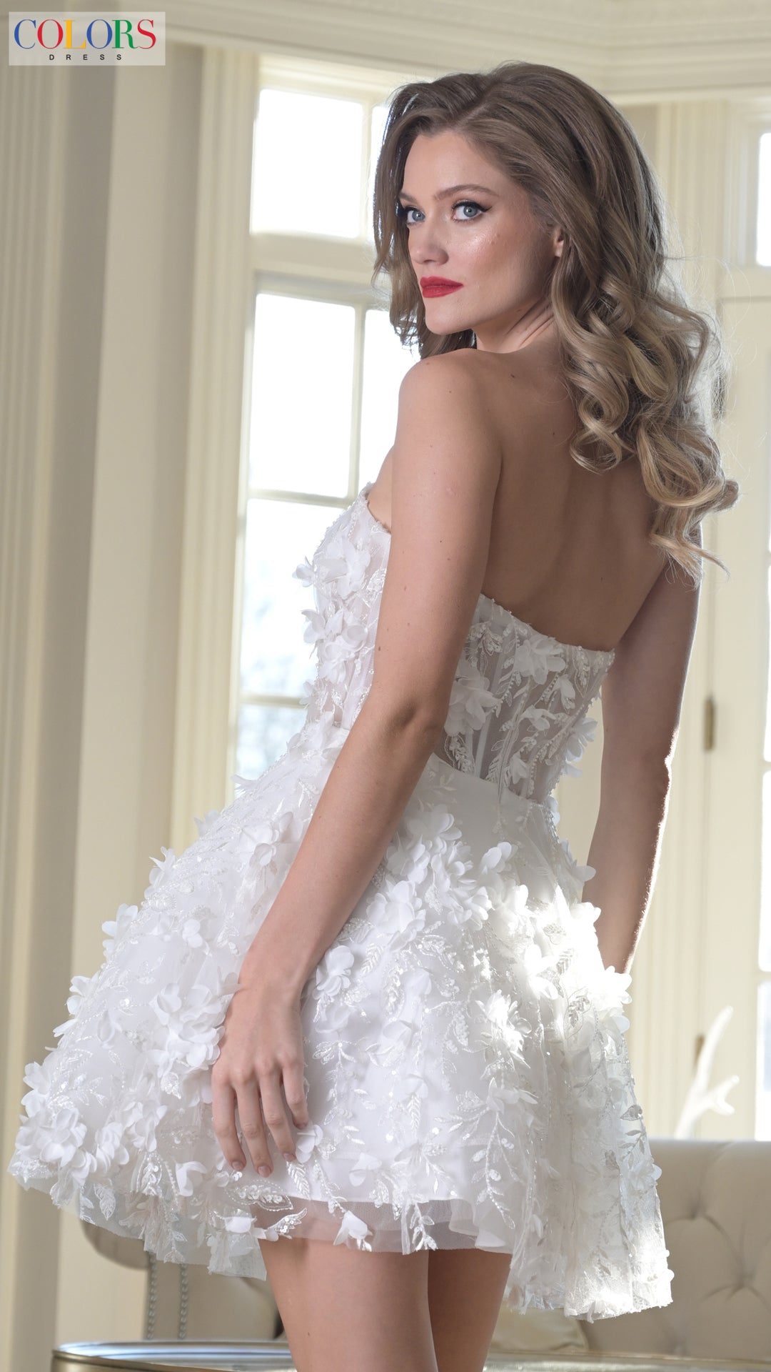 Cocktail Dresses A Line Lace Ruffle Short Cocktail Dress Off White