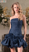 Cocktail Dresses Short Homecoming 3D Cocktail Dress Navy