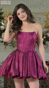 Cocktail Dresses Homecoming Short Cocktail A Line Dress Magenta