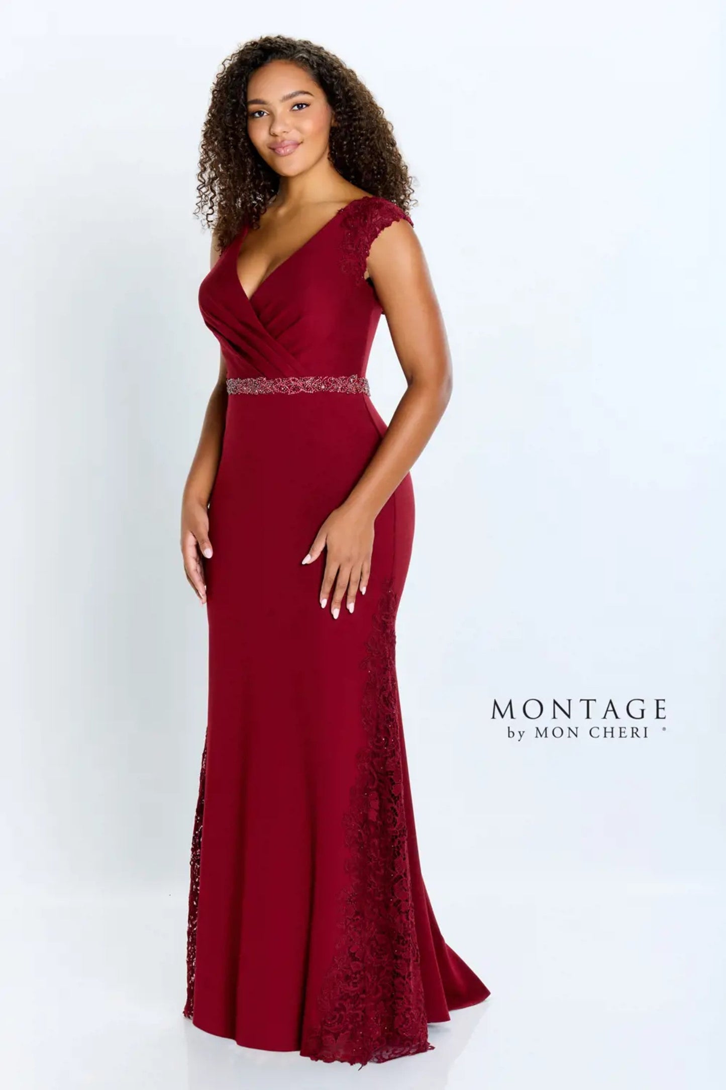 Formal Dresses Long Mermaid Fit Formal Pleated Evening Dress Wine