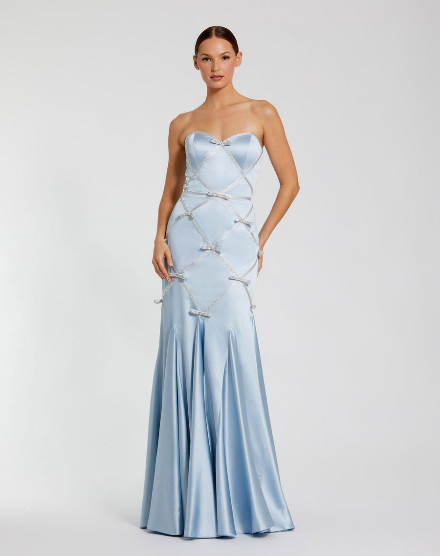 Prom Dresses  Fitted Prom Long Formal Evening Dress Powder Blue Silver