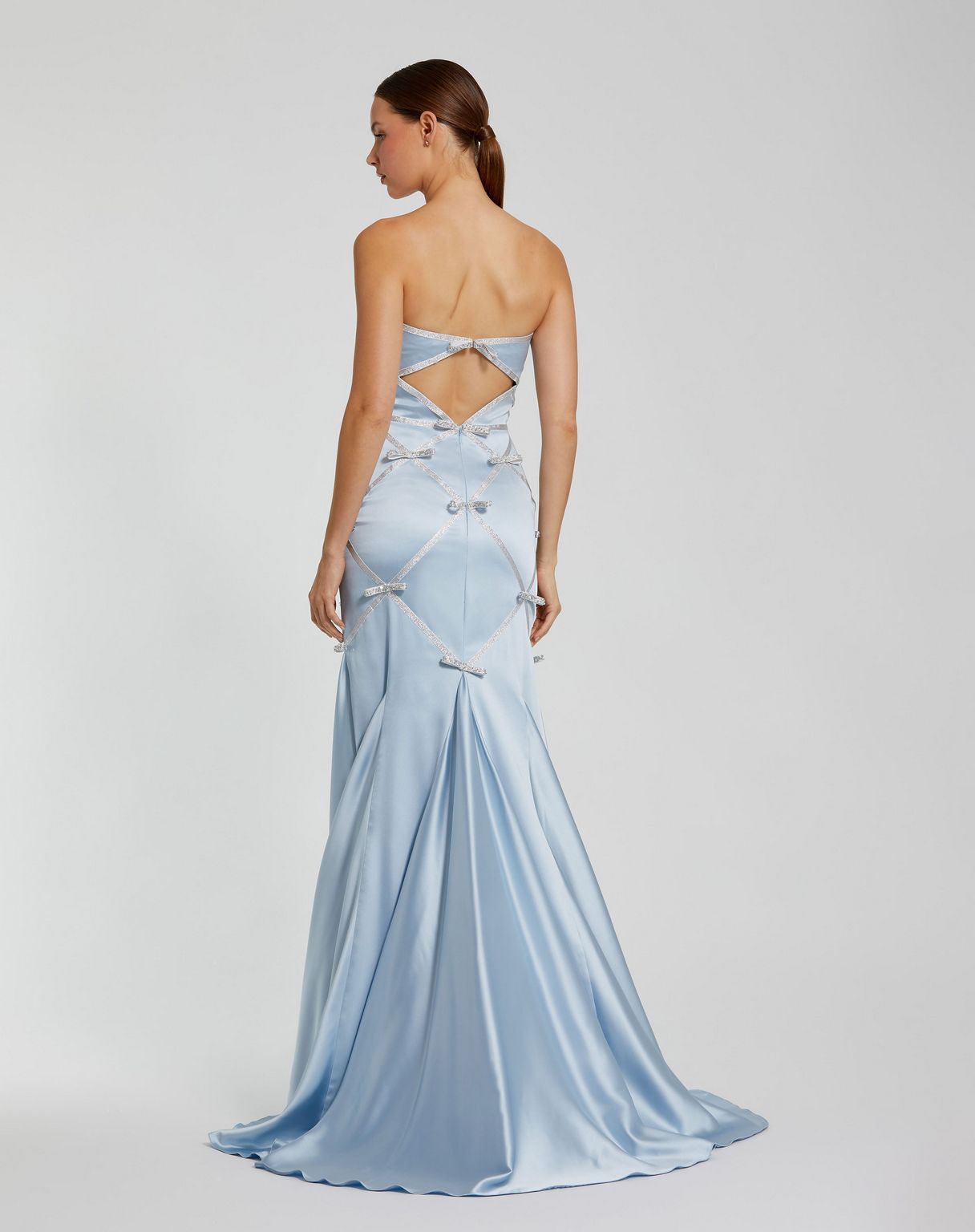 Prom Dresses  Fitted Prom Long Formal Evening Dress Powder Blue Silver