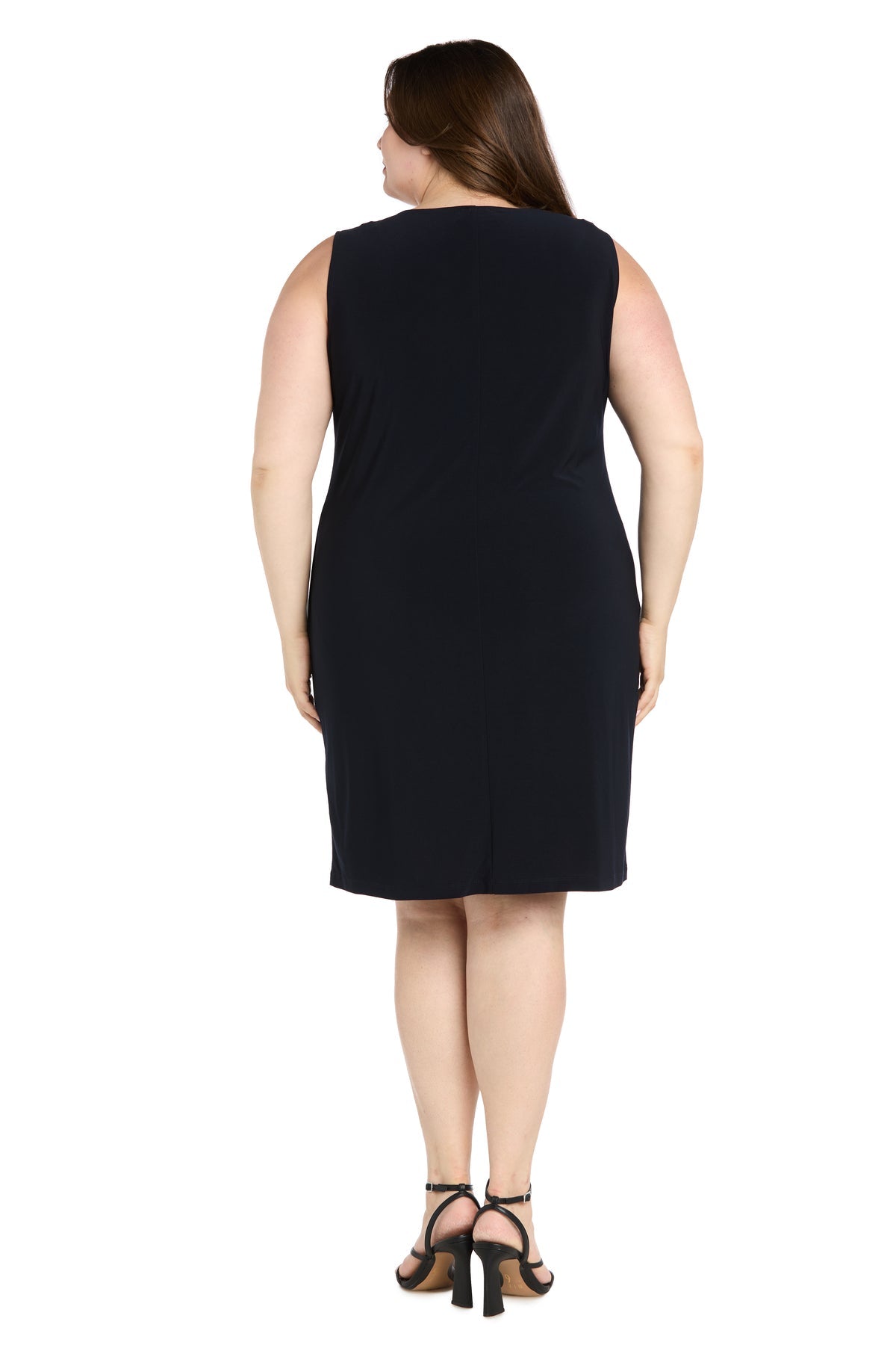 Plus Size Dresses Plus Size Short Mother of the Bride Jacket Dress Navy