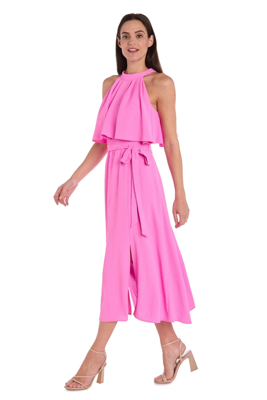 Cocktail Dresses A Line Cocktail Midi Dress Pink