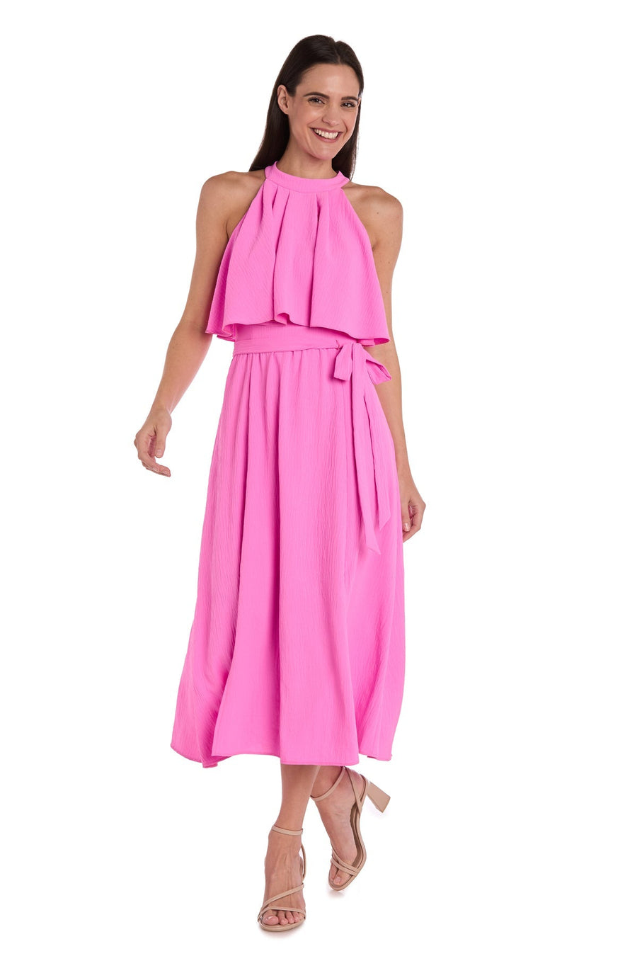 Cocktail Dresses A Line Cocktail Midi Dress Pink