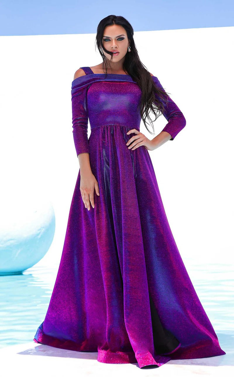 Prom Dresses Long Formal A Line Prom Evening Dress Purple