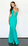 Prom Dresses Fitted Prom Long Formal Evening Dress Seafoam